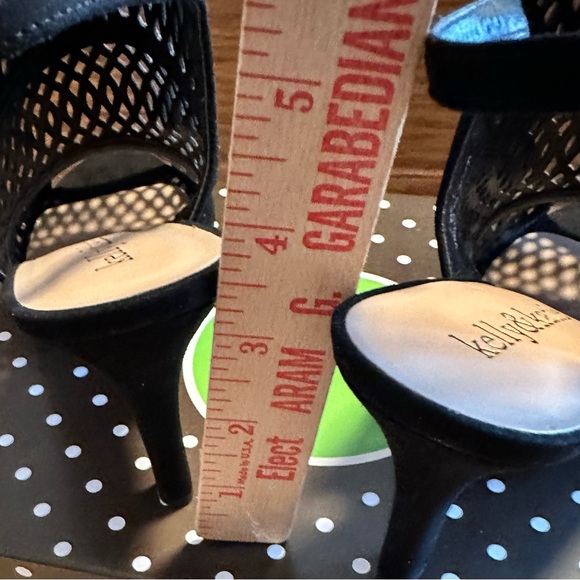 Kelly & Katie Black Micro SU dress heels - Picture 11 of 13